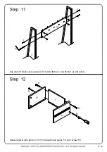 Предварительный просмотр 10 страницы Walker Edison HT72FIN Assembly Instructions Manual