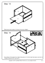 Предварительный просмотр 11 страницы Walker Edison HT72FIN Assembly Instructions Manual