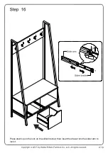 Предварительный просмотр 13 страницы Walker Edison HT72FIN Assembly Instructions Manual