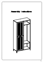 Walker Edison HT72SLD Assembly Instructions Manual предпросмотр