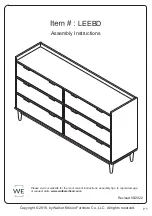 Walker Edison LEEBD Assembly Instructions Manual preview