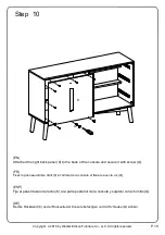 Preview for 19 page of Walker Edison Mid-Century AH52CMC Assembly Instructions Manual