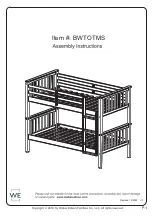 Preview for 1 page of Walker Edison Mission BWTOTMS Assembly Instructions Manual