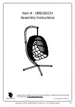 Предварительный просмотр 1 страницы Walker Edison OREGGCH Assembly Instructions Manual