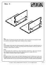 Предварительный просмотр 14 страницы Walker Edison OWF54CFP Assembly Instructions Manual