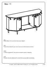 Предварительный просмотр 20 страницы Walker Edison OWF54CFP Assembly Instructions Manual