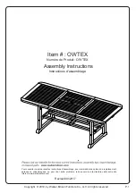 Walker Edison OWTEX Assembly Instructions Manual preview