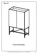 Предварительный просмотр 34 страницы Walker Edison TKIL7J Assembly Instructions Manual