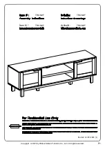 Walker Edison TROM2F Assembly Instructions Manual предпросмотр