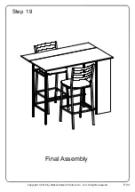 Preview for 23 page of Walker Edison TW48LNSB3P Assembly Instructions Manual