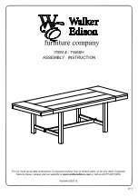 Предварительный просмотр 1 страницы Walker Edison TW60H Assembly Instructions Manual