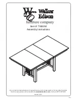 Предварительный просмотр 1 страницы Walker Edison TW60M Assembly Instructions Manual