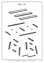 Предварительный просмотр 3 страницы Walker Edison TW70TRS Assembly Instructions Manual