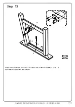 Предварительный просмотр 17 страницы Walker Edison TW70TRS Assembly Instructions Manual