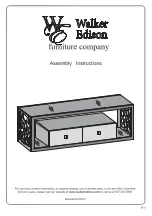 Walker Edison V60MSC Assembly Instructions Manual preview