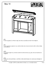 Предварительный просмотр 22 страницы Walker Edison W44FPHBC Assembly Instructions Manual