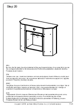 Предварительный просмотр 28 страницы Walker Edison W44FPHBC Assembly Instructions Manual