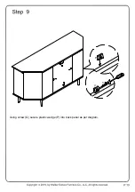 Предварительный просмотр 13 страницы Walker Edison W48CLCR2D Assembly Instructions Manual