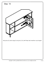 Предварительный просмотр 19 страницы Walker Edison W48CLCR2D Assembly Instructions Manual