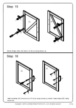 Preview for 12 page of Walker Edison W528D4C Assembly Instructions Manual