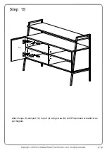 Preview for 19 page of Walker Edison W52ARLO Assembly Instructions Manual