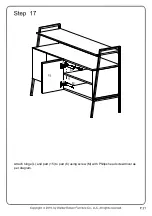 Preview for 21 page of Walker Edison W52ARLO Assembly Instructions Manual