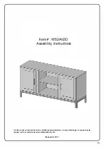 Предварительный просмотр 1 страницы Walker Edison W52AV2D Assembly Instructions Manual