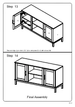 Предварительный просмотр 11 страницы Walker Edison W52AV2D Assembly Instructions Manual