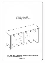 Предварительный просмотр 1 страницы Walker Edison W52C4D0 Assembly Instructions Manual