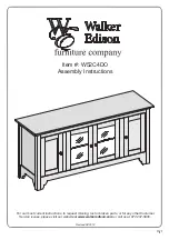 Preview for 1 page of Walker Edison W52C4DO Assembly Instructions Manual