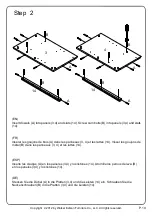 Preview for 10 page of Walker Edison W52CCR Assembly Instructions Manual