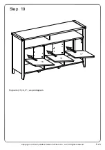 Предварительный просмотр 23 страницы Walker Edison W52CLA3D Assembly Instructions Manual