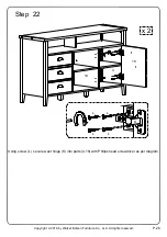 Предварительный просмотр 26 страницы Walker Edison W52CLA3D Assembly Instructions Manual