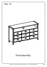 Предварительный просмотр 28 страницы Walker Edison W52CLA3D Assembly Instructions Manual