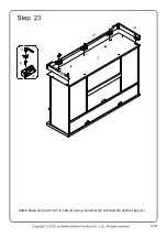 Предварительный просмотр 27 страницы Walker Edison W52HBSBD Assembly Instructions Manual