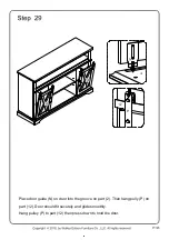 Предварительный просмотр 33 страницы Walker Edison W52HBSBD Assembly Instructions Manual