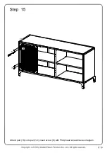 Предварительный просмотр 19 страницы Walker Edison W52SOI2D Assembly Instructions Manual