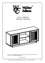 Preview for 1 page of Walker Edison W56VSD Assembly Instructions Manual