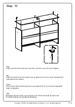 Предварительный просмотр 19 страницы Walker Edison W584DHDHB Assembly Instructions Manual