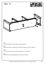 Предварительный просмотр 19 страницы Walker Edison W58BDSD Assembly Instructions Manual