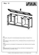 Предварительный просмотр 21 страницы Walker Edison W58BDSD Assembly Instructions Manual