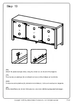 Предварительный просмотр 22 страницы Walker Edison W58BDSD Assembly Instructions Manual