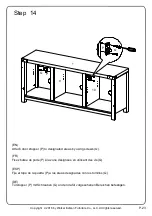 Предварительный просмотр 23 страницы Walker Edison W58BDSD Assembly Instructions Manual