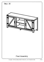 Предварительный просмотр 29 страницы Walker Edison W58BDSD Assembly Instructions Manual