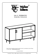 Walker Edison W58BMHPAS Assembly Instructions Manual preview