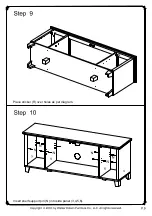 Предварительный просмотр 9 страницы Walker Edison W58C02D Assembly Instruction Manual