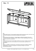 Preview for 23 page of Walker Edison W58CCR Assembly Instructions Manual