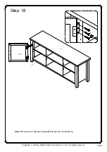 Предварительный просмотр 22 страницы Walker Edison W58CS2D Assembly Instructions Manual