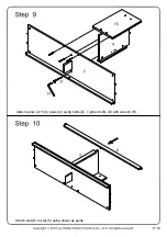 Preview for 10 page of Walker Edison W58CSP-MT Assembly Instructions Manual