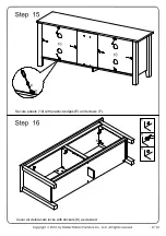 Preview for 13 page of Walker Edison W58CSP-MT Assembly Instructions Manual